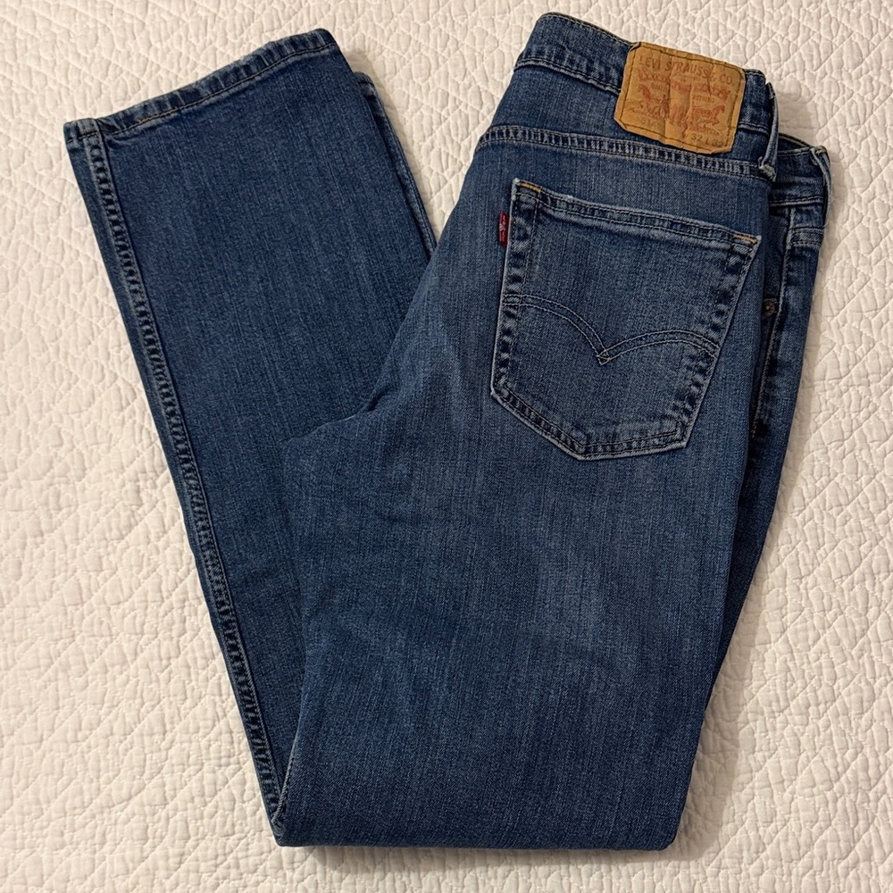 Levi's Dark Blue Straight Jeans
